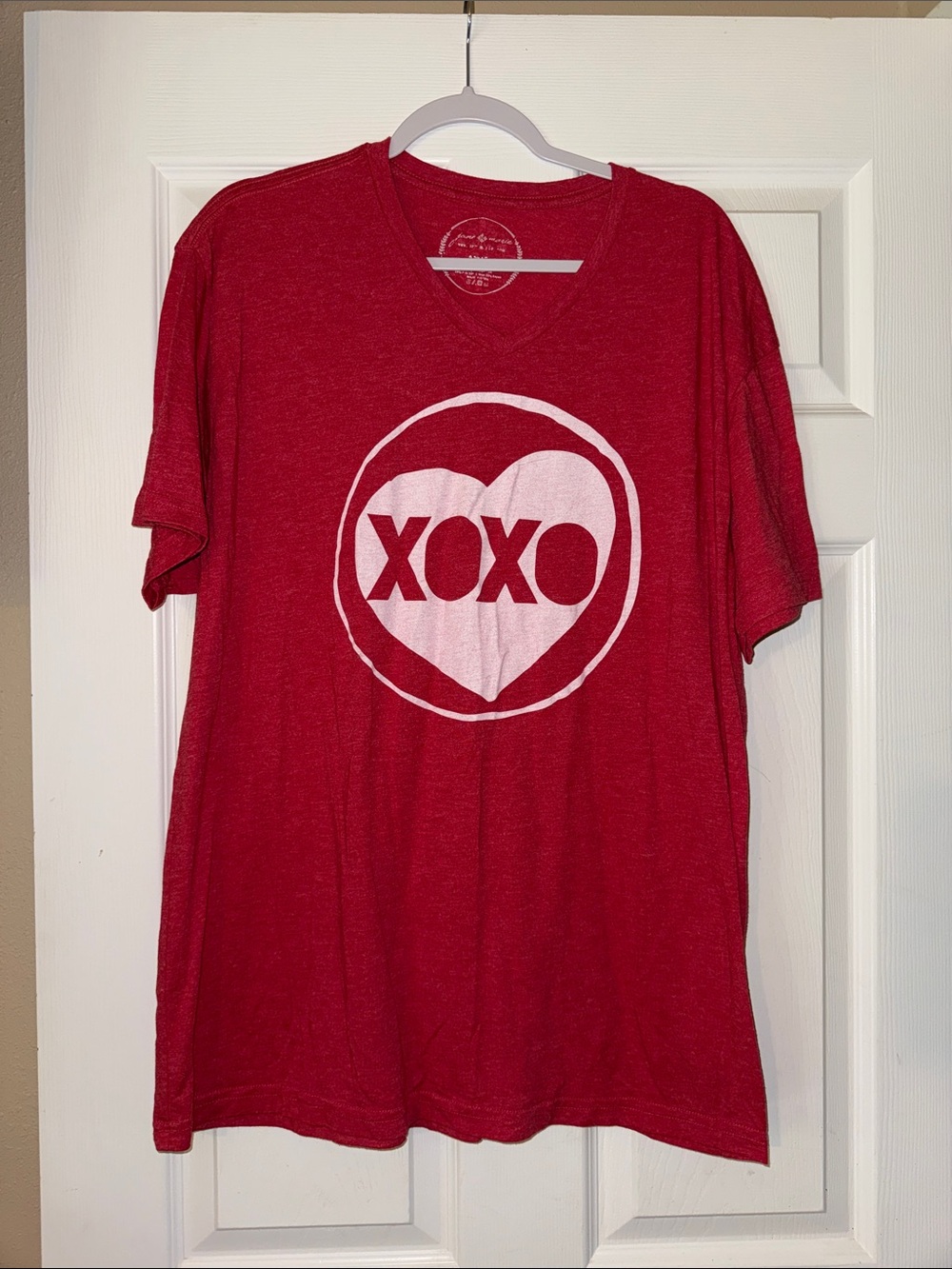 Kids XOXO Heart Graphic Tee in Red